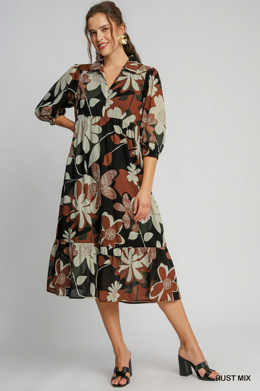 Floral Abstract Dress