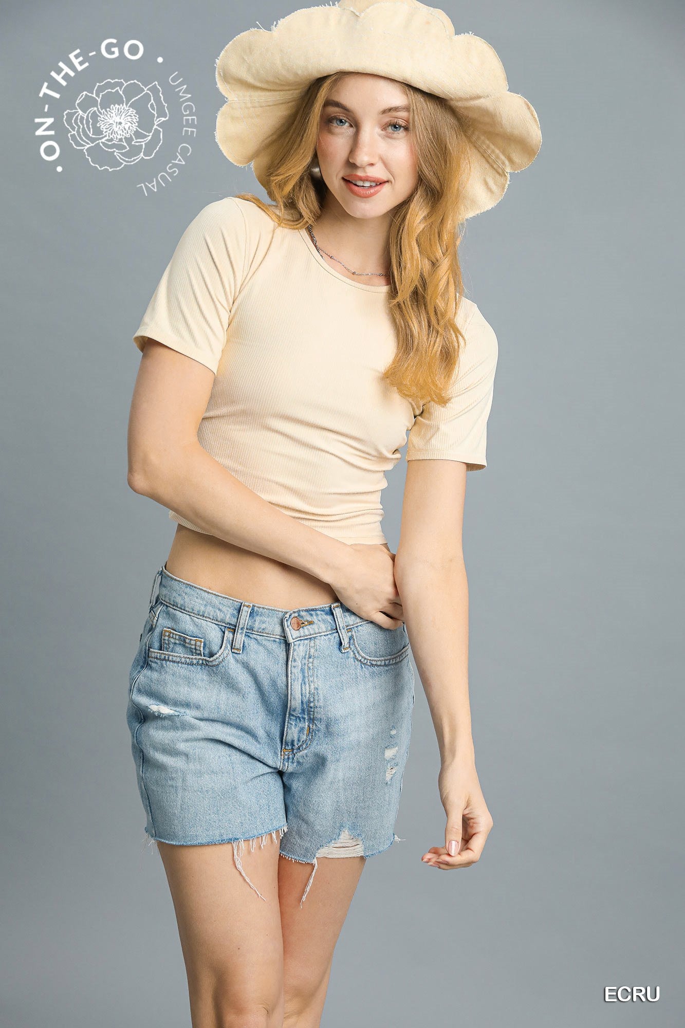 Ribbed Crop Tee