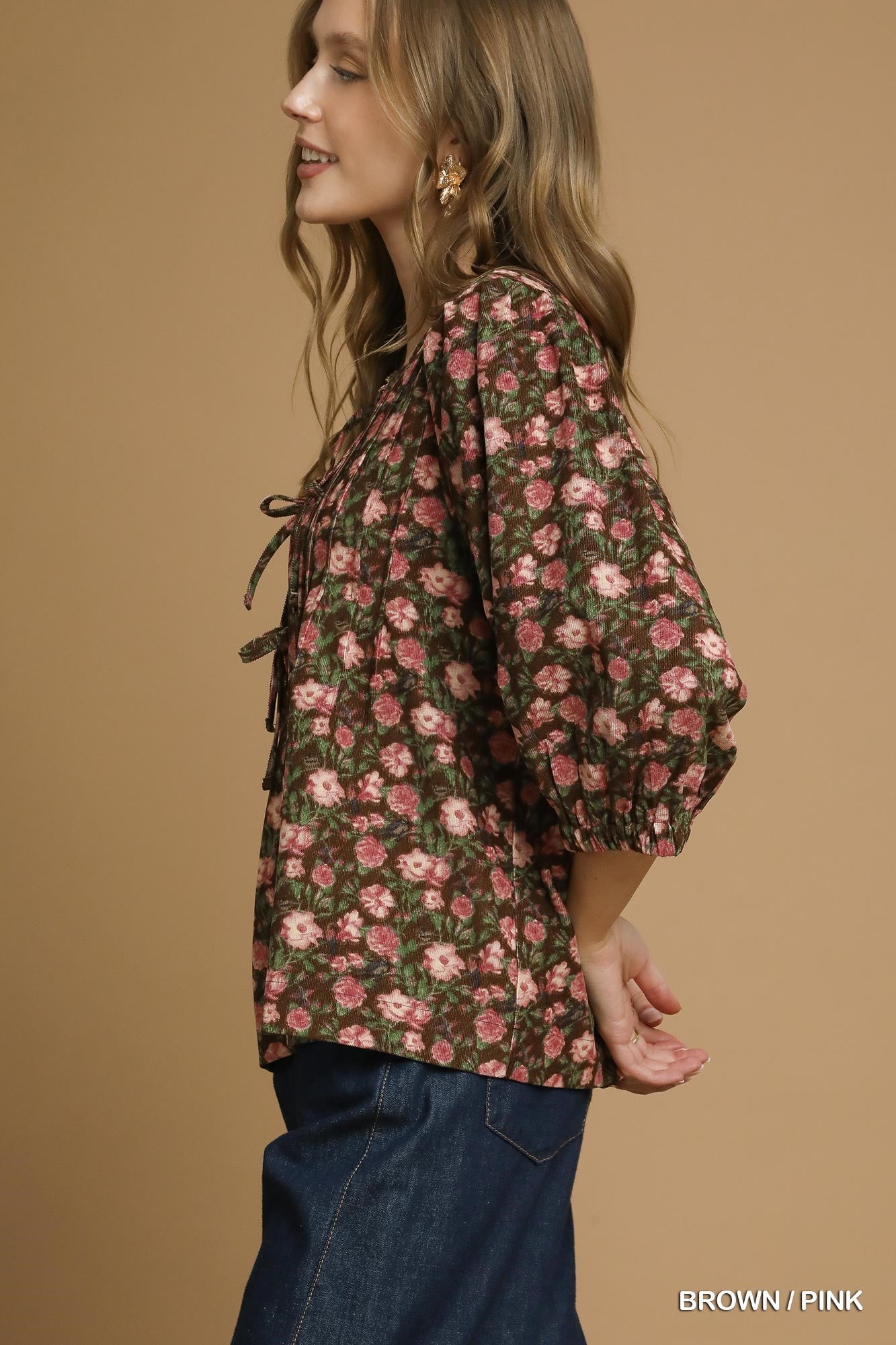 Vintage Floral Blouse