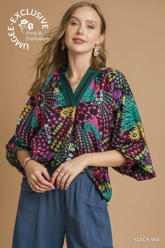 Frisky Floral Top
