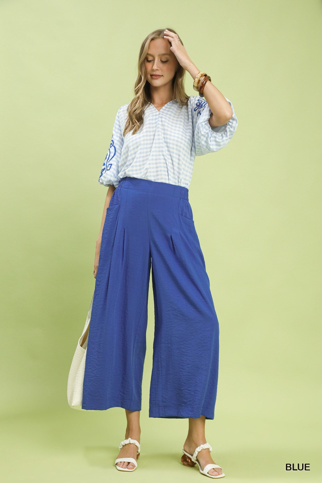 Cropped Wide Leg Pant