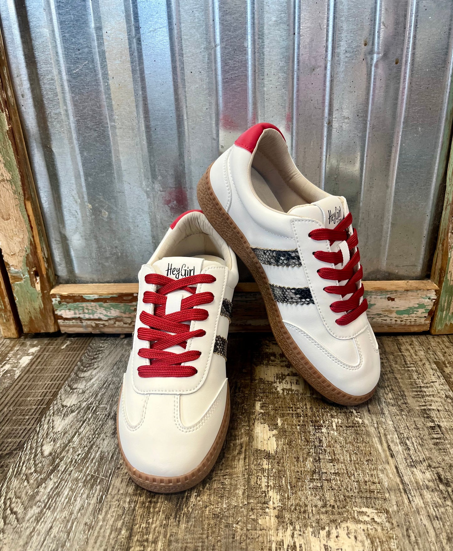 Corky's White Heads Up Sneaker