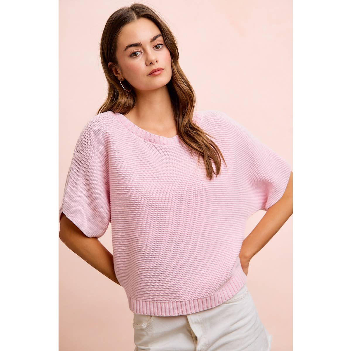 Washed Short Sleeve Top