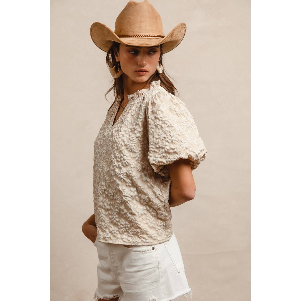 Floral Textured Top