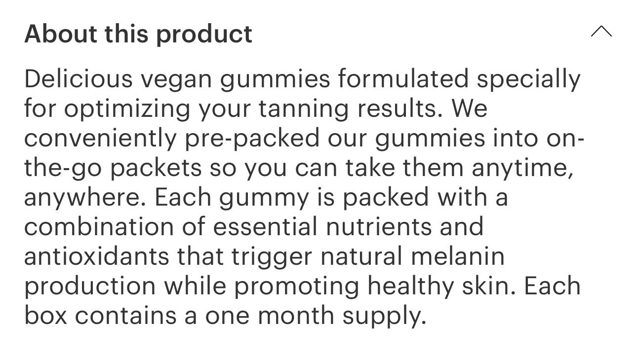 Summer Glow Tanning Gummies