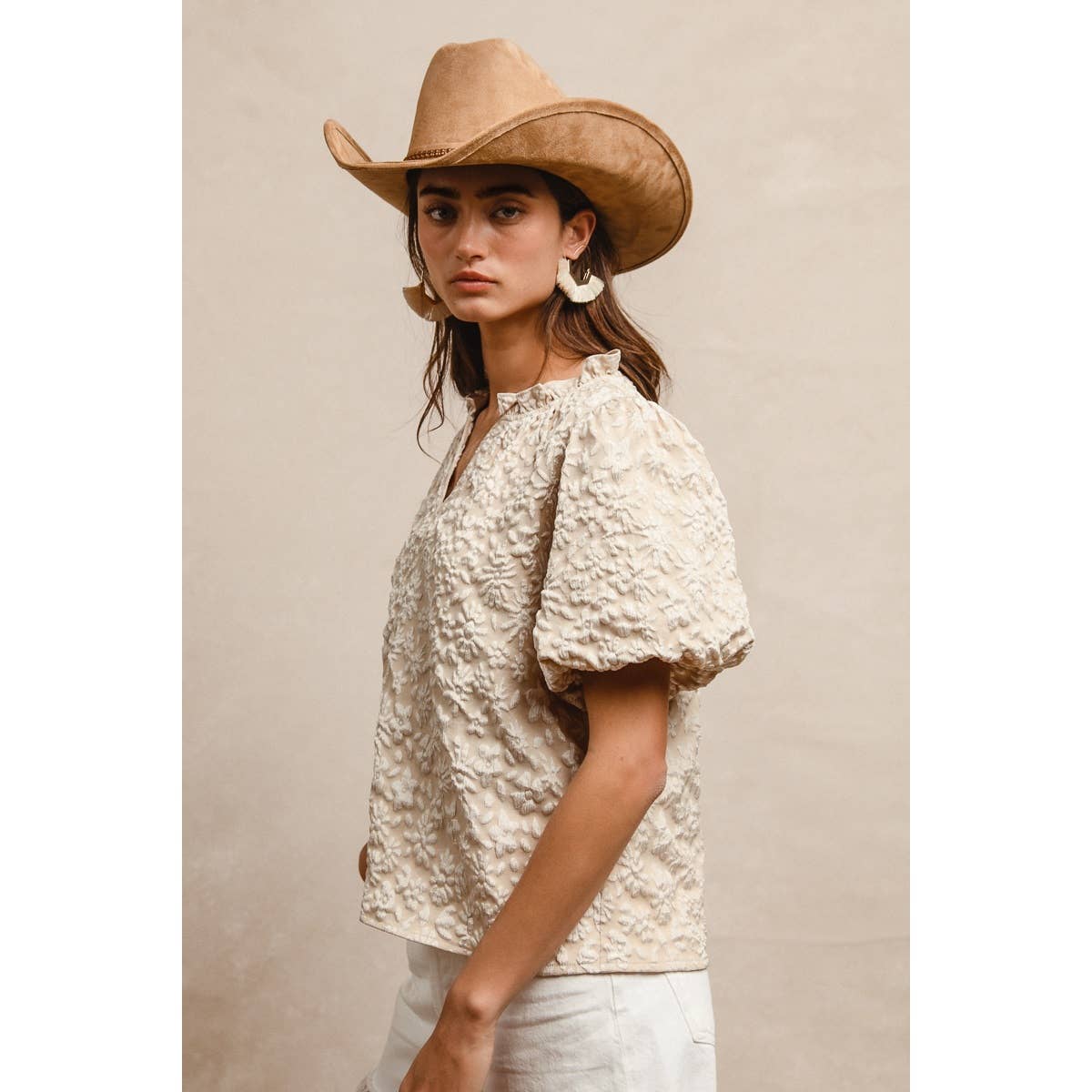 Floral Textured Top