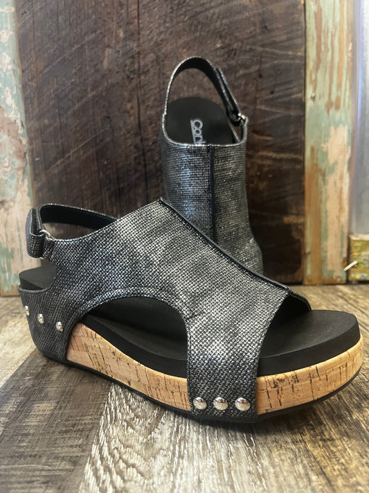 Volta Black Wedge