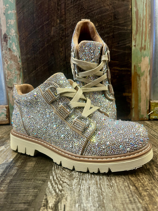 Corky's Campfire Rhinestone Booties