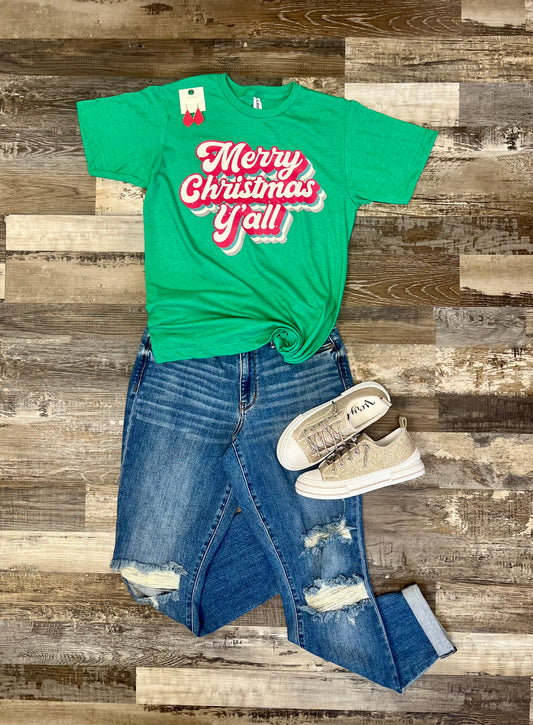 Merry Christmas Yall Tee