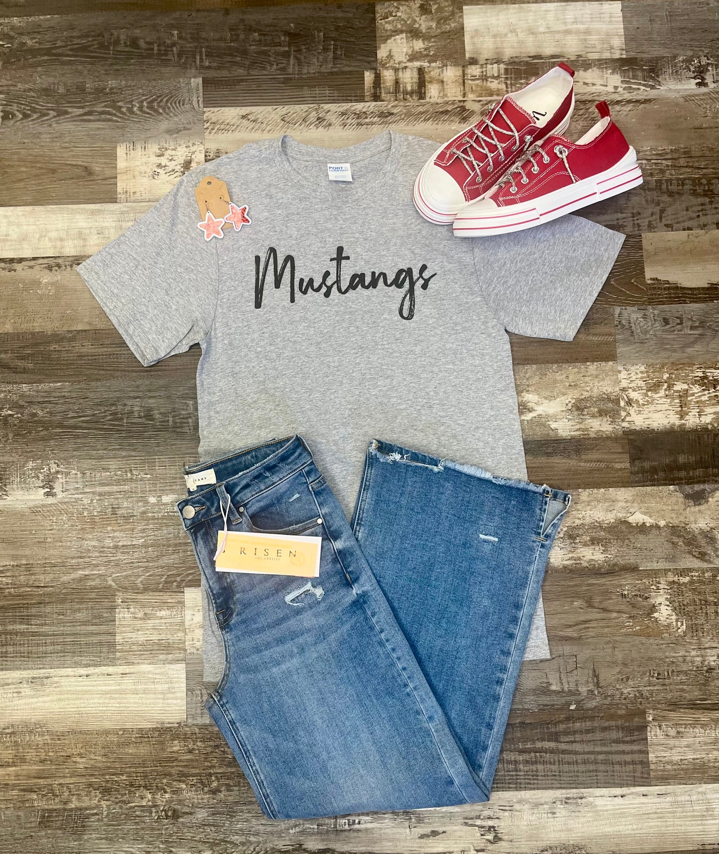 Mustang Grey Tee
