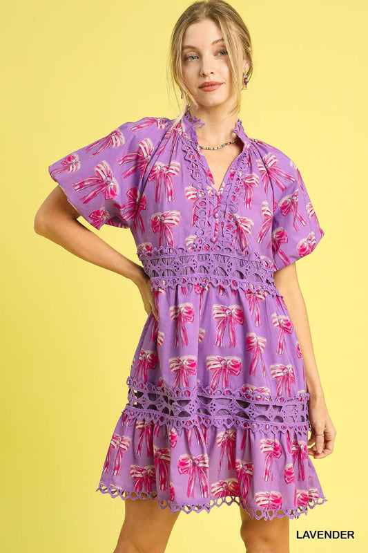 Bow Eyelet Dress