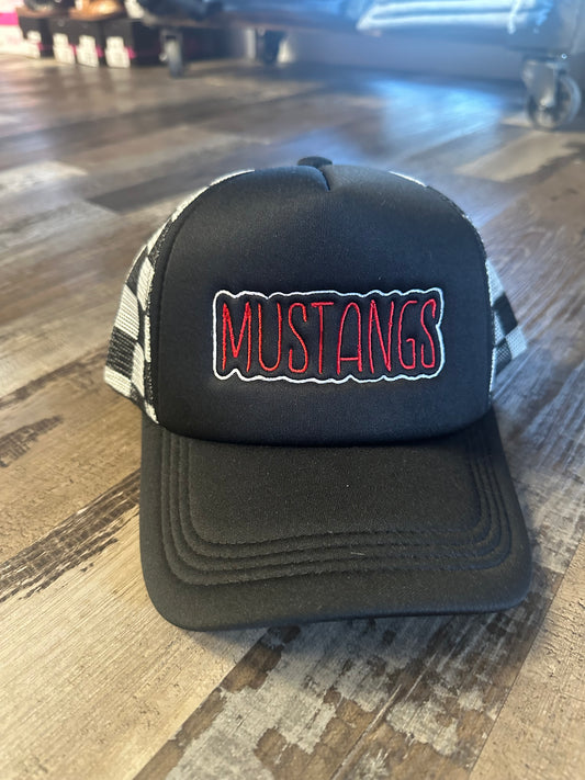 Mustangs Checkerboard Cap