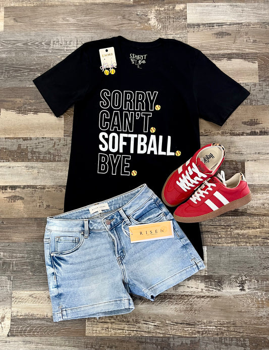 Sorry Can't Softball Tee
