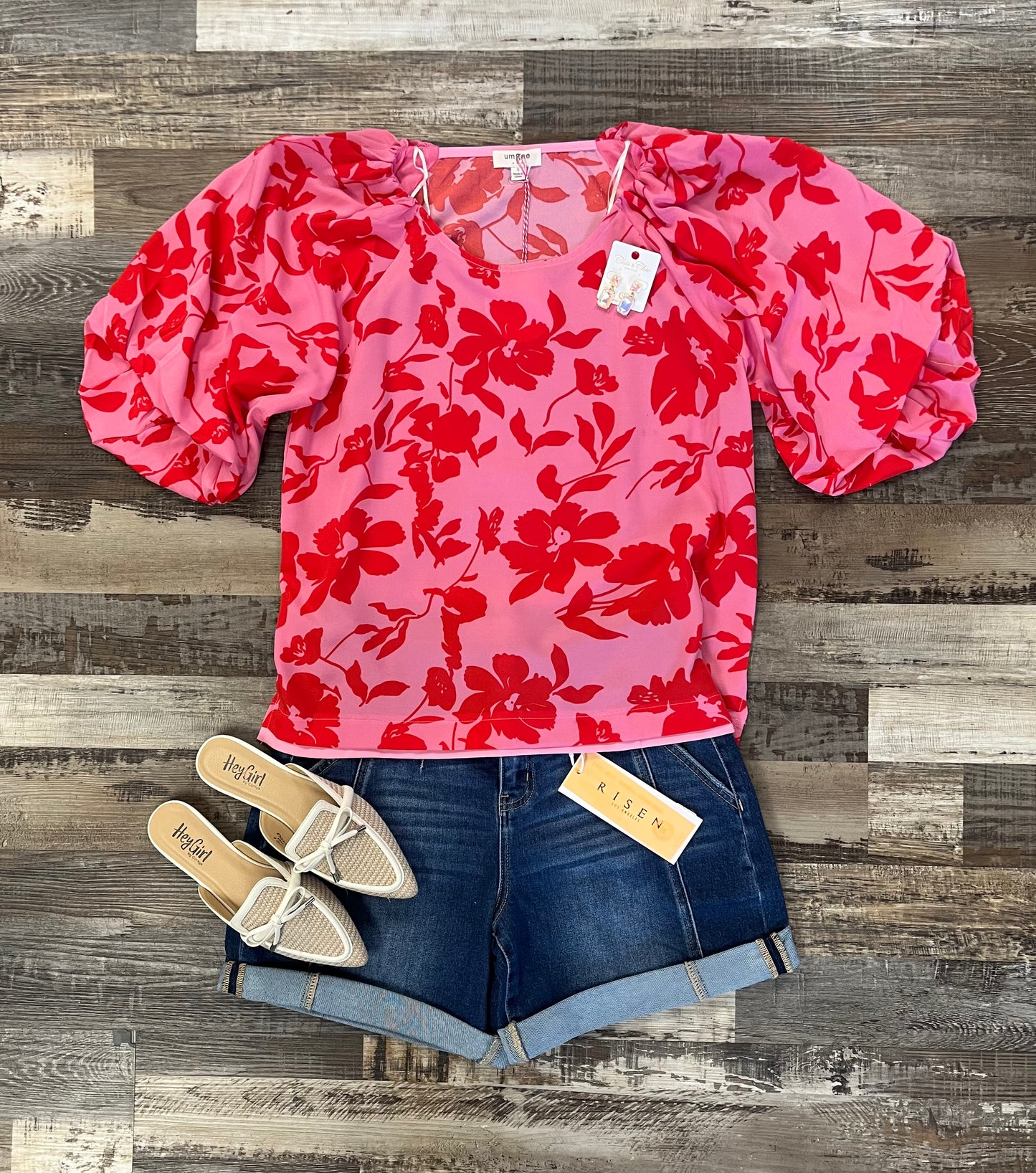 Rose Floral Top