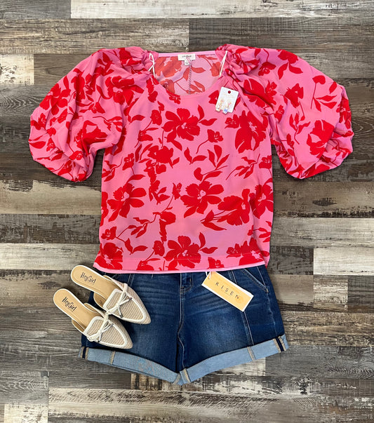 Rose Floral Top