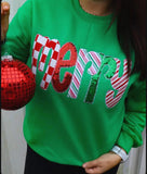 Candy Cane Merry Sweatshirt