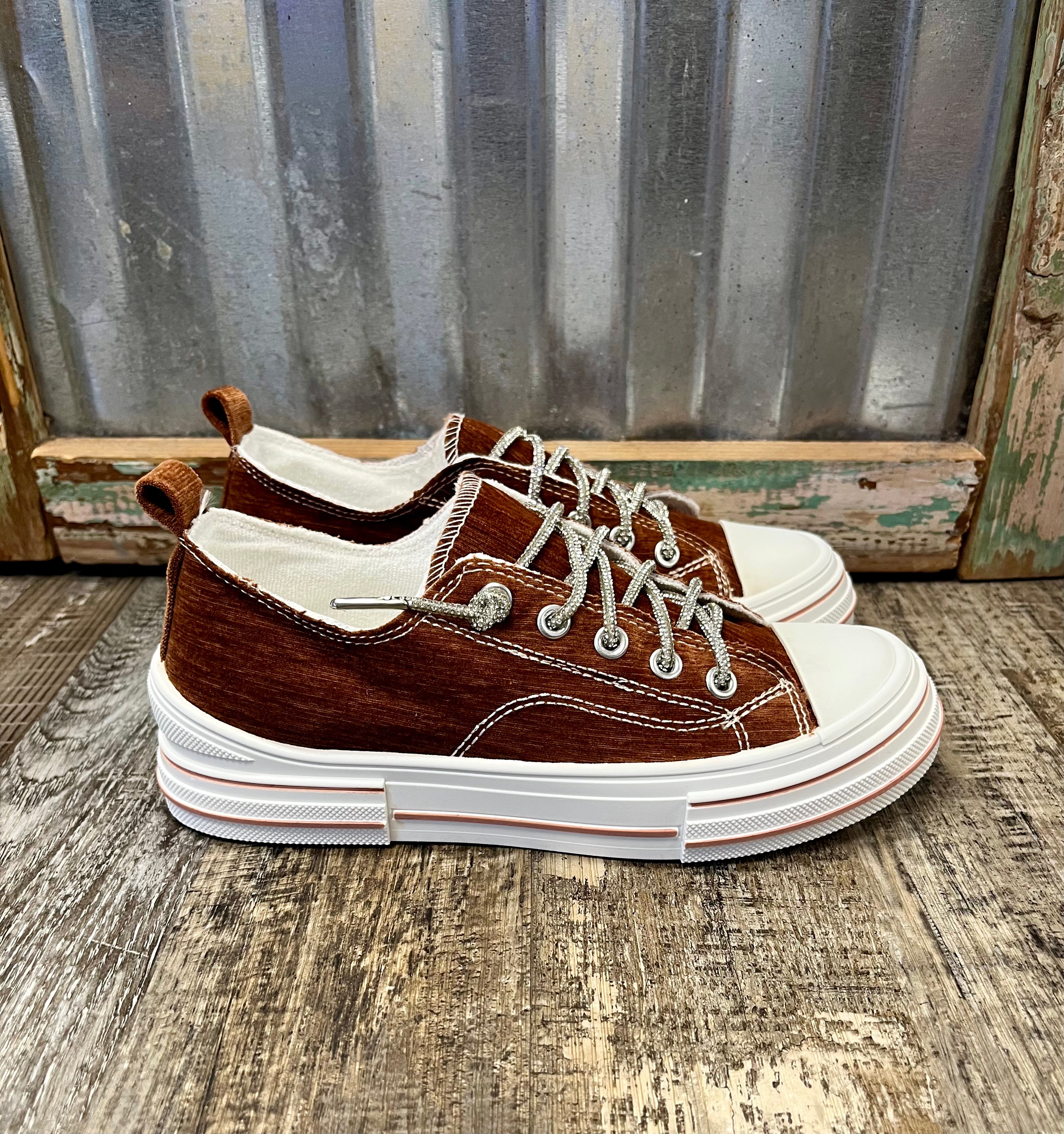 Aman Velvet Sneakers