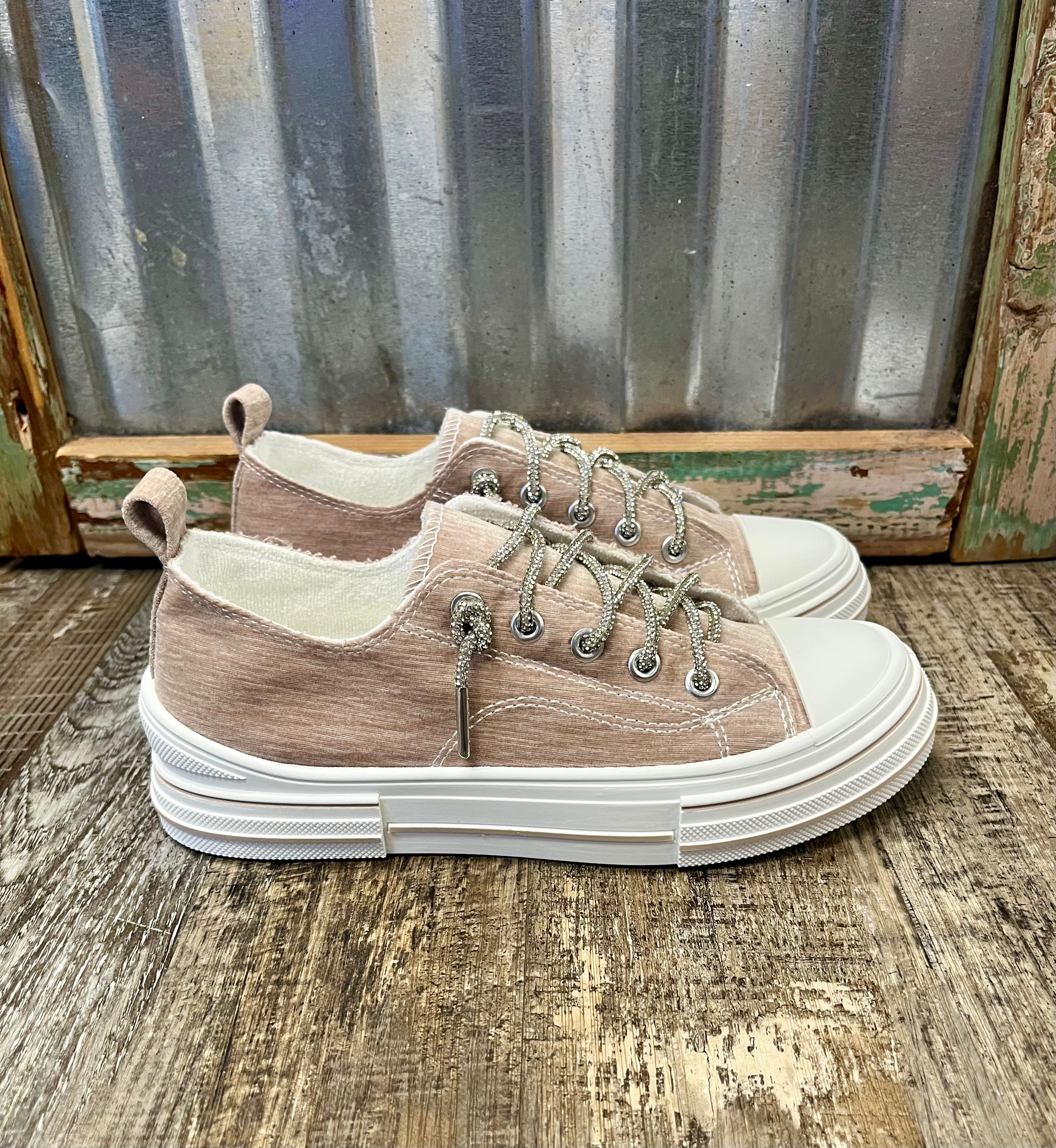 Aman Velvet Sneakers