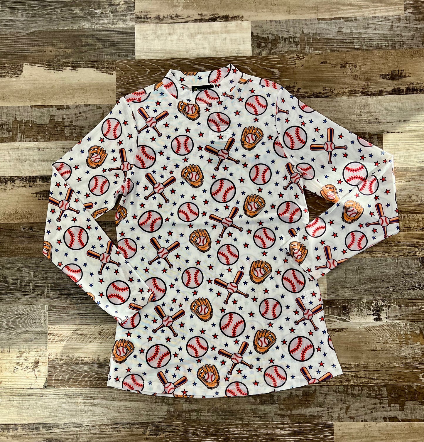 Play Ball Mesh Top