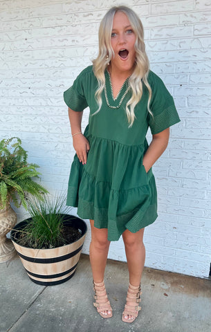 Hunter Green Dress