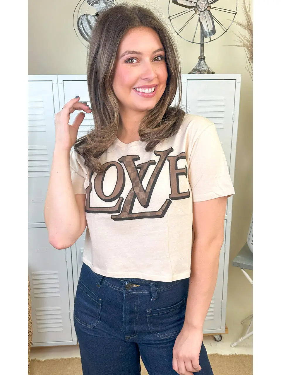 LV Love Crop Tee