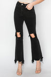 Risen Black Crop Jean