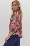 The Ruby Floral top