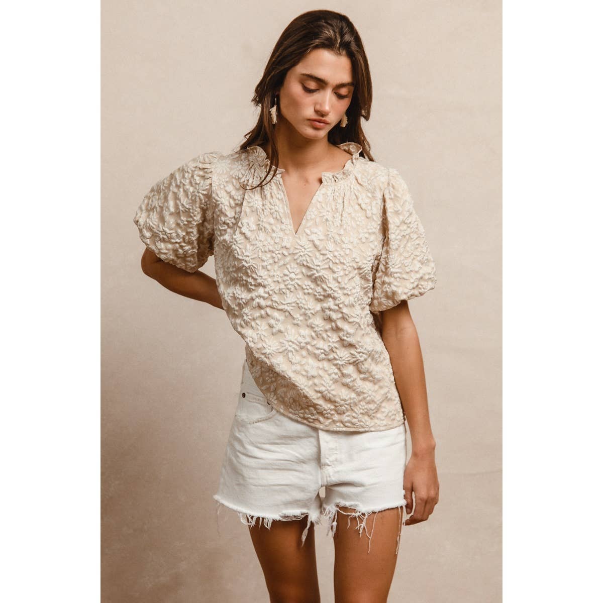 Floral Textured Top