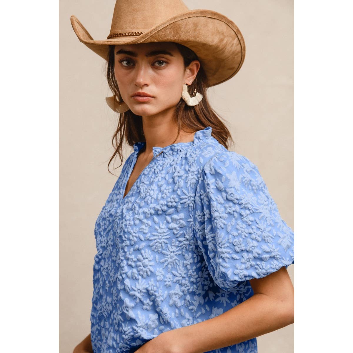 Floral Textured Top