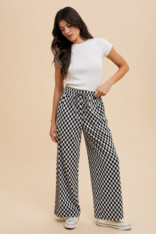 Checkerboard Track Pant