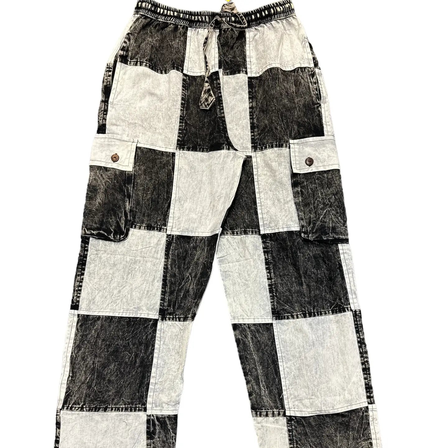 Black & White Cargo Pant