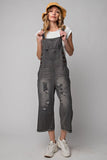 Black Denim Overalls