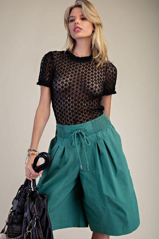 Black Mesh Top