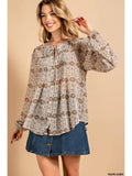 Boho Pintuck Top