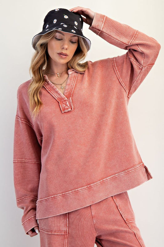 Boho Red Top