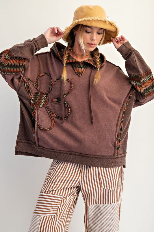 Daisy Patch Pullover