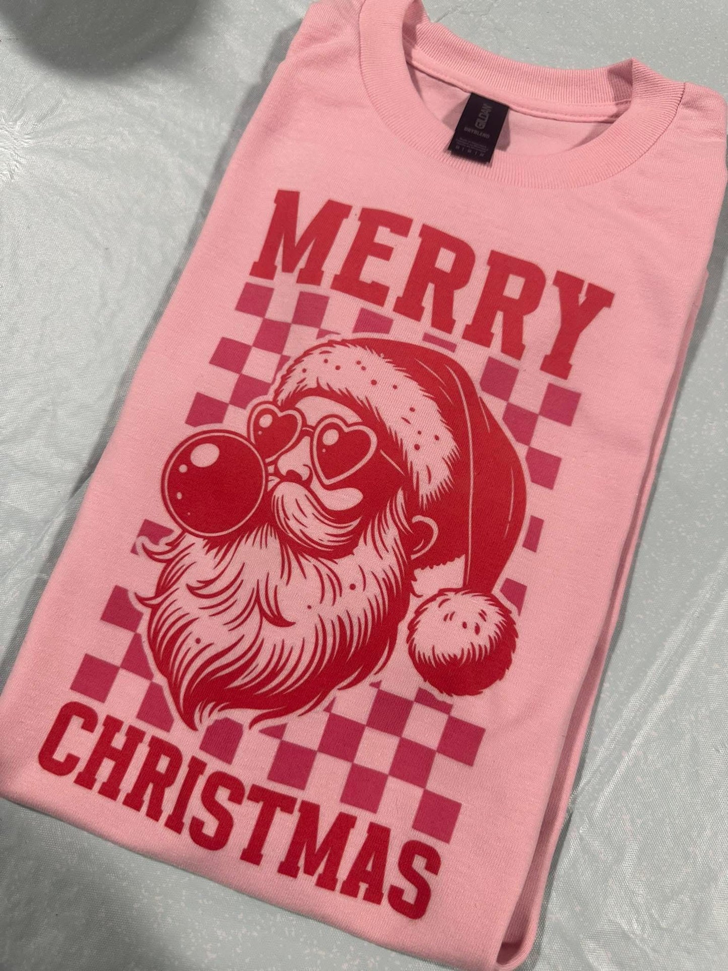 Bubble Gum Santa Tee