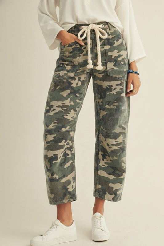 Camo Cargo Rope Pant