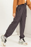 Charcoal Cargo Joggers