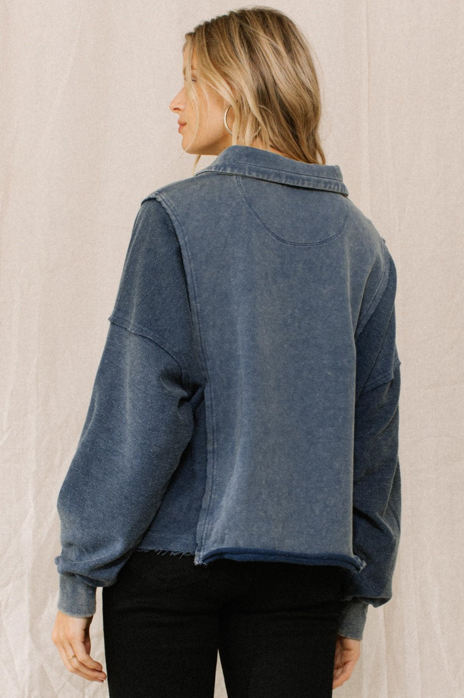 Washed Henley Top