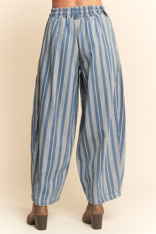 Denim Striped Pant