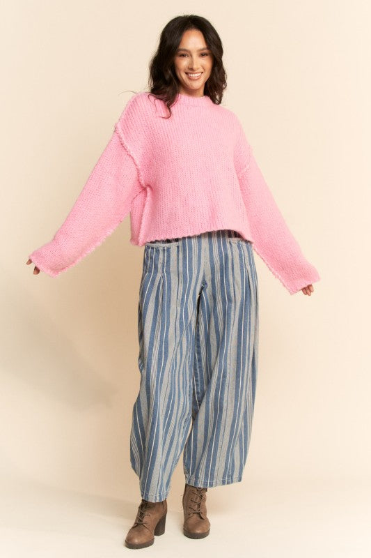 Denim Striped Pant