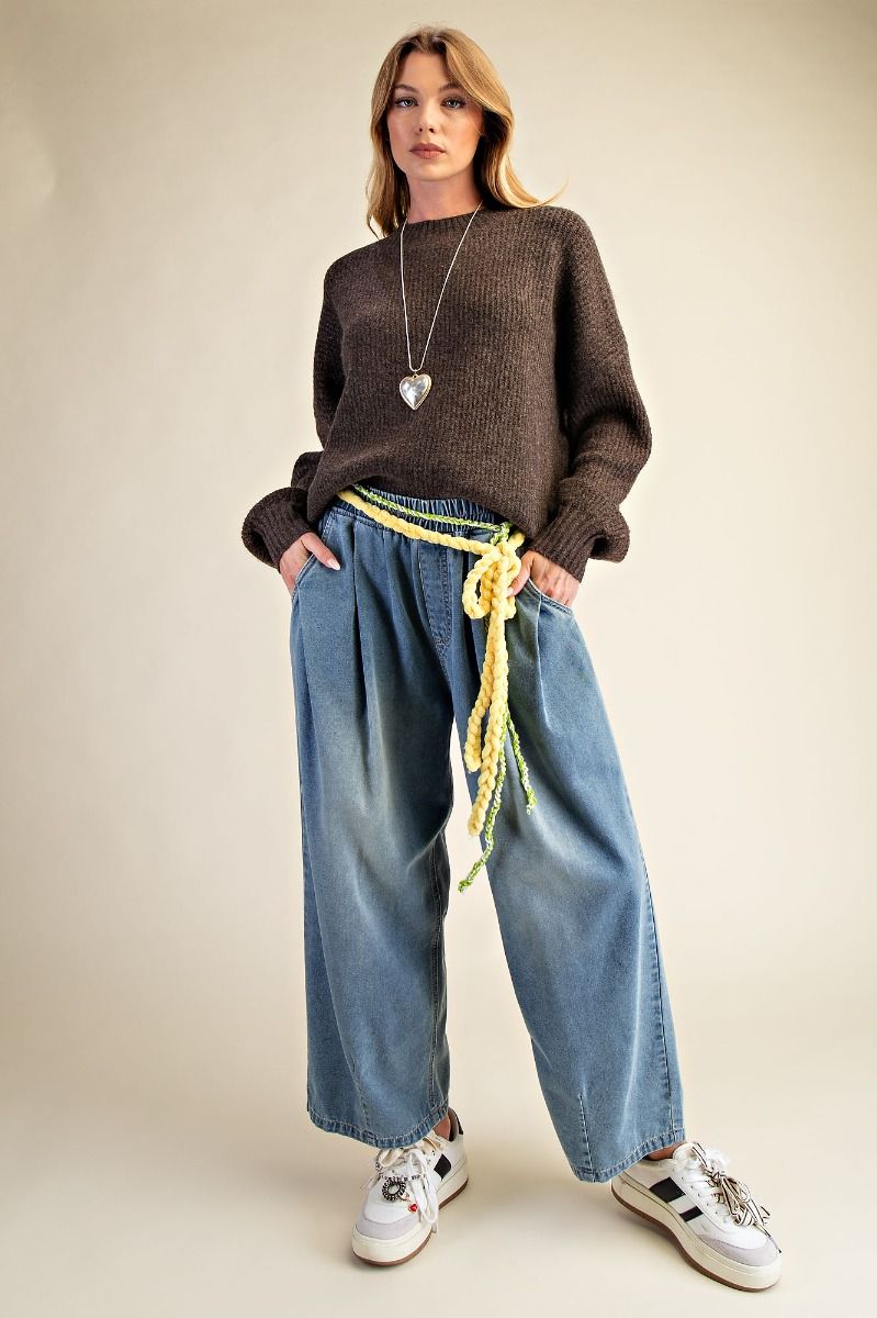Slouchy Denim Pants