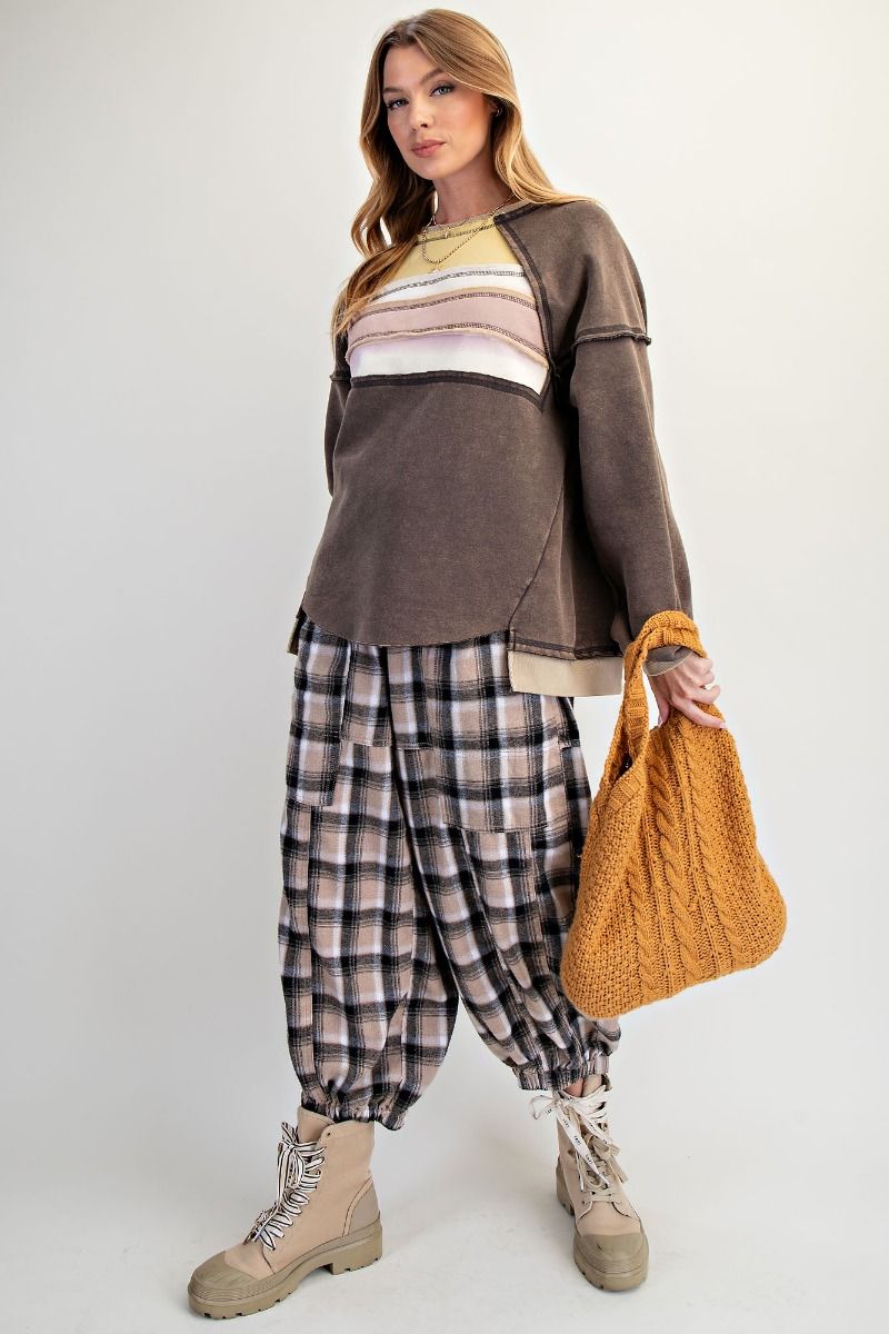 Easel Striped Top