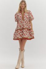 Fall Floral Dress