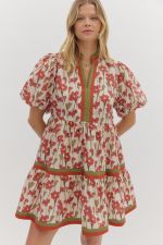 Fall Floral Dress