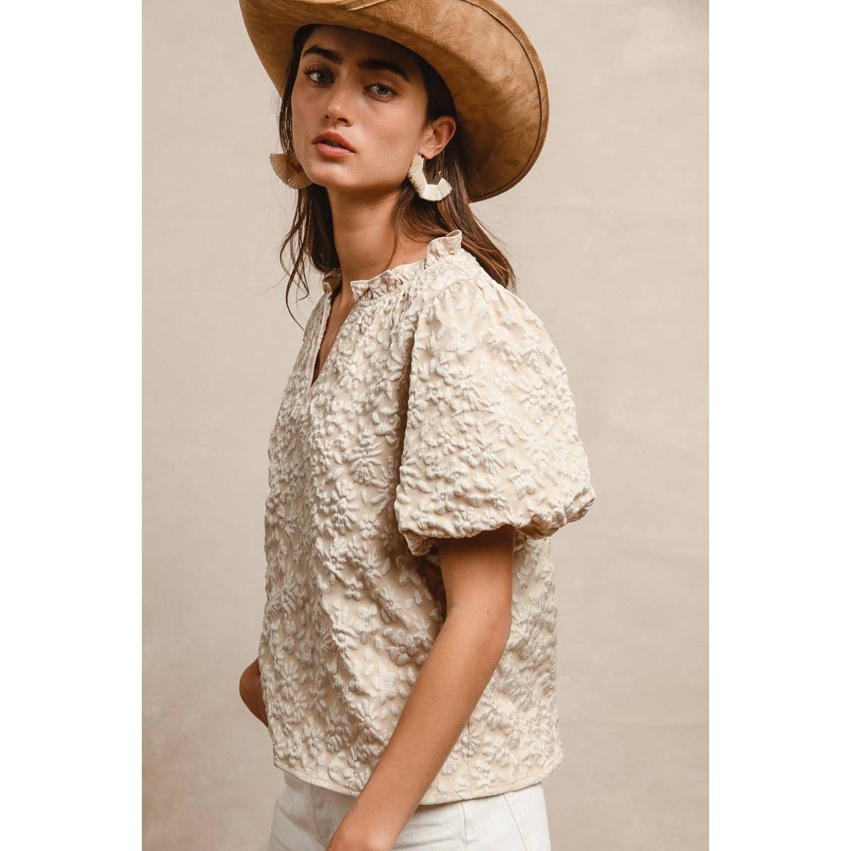 Floral Textured Top