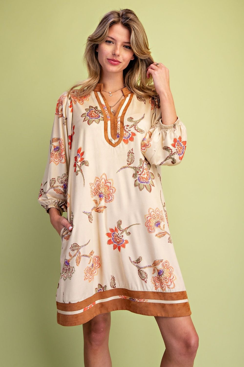 Fall Floral Dress