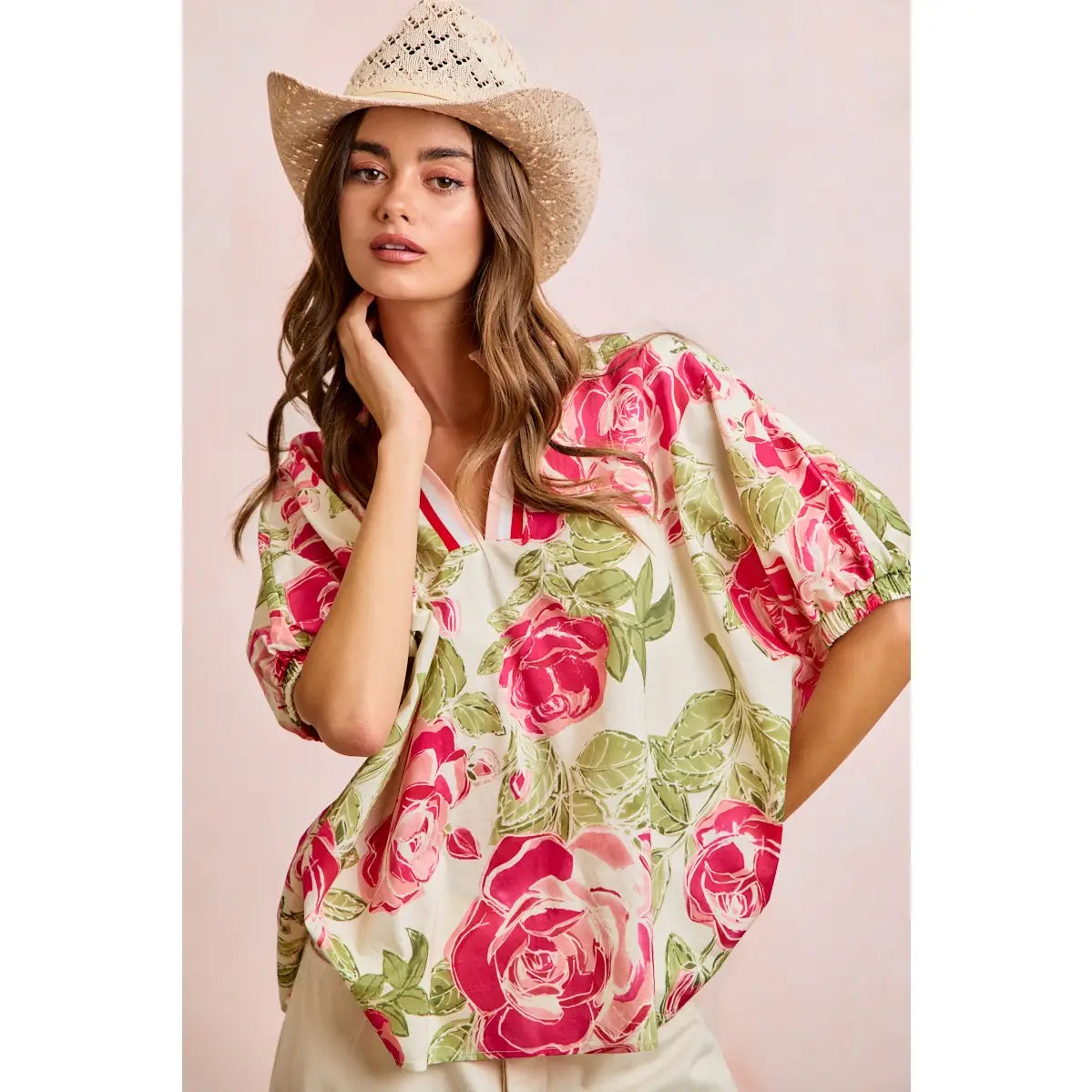 Rose Print top