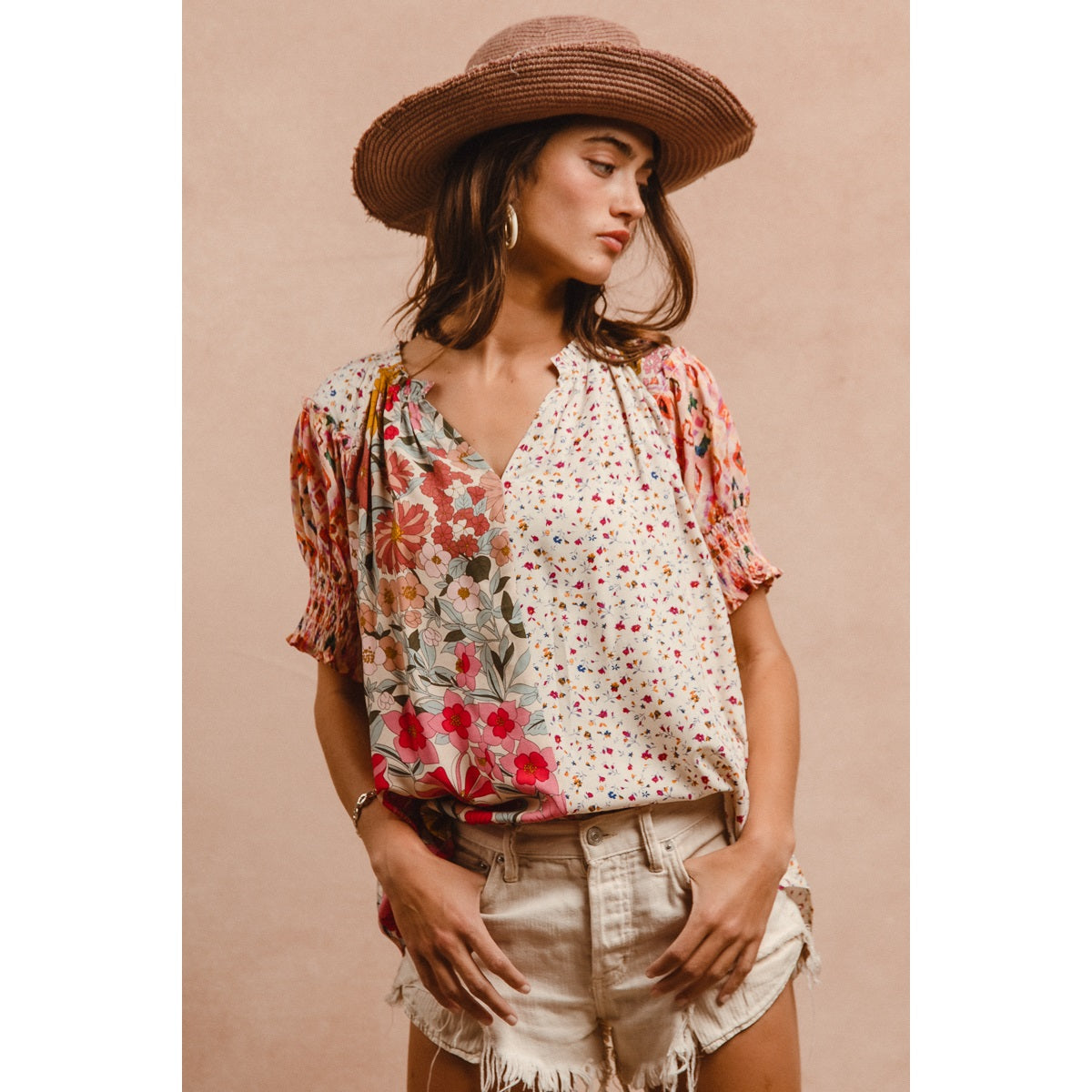 Mixed Floral Top